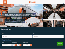 Tablet Screenshot of jenssenturbuss.no
